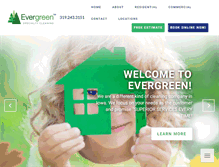 Tablet Screenshot of evergreencleaning.com